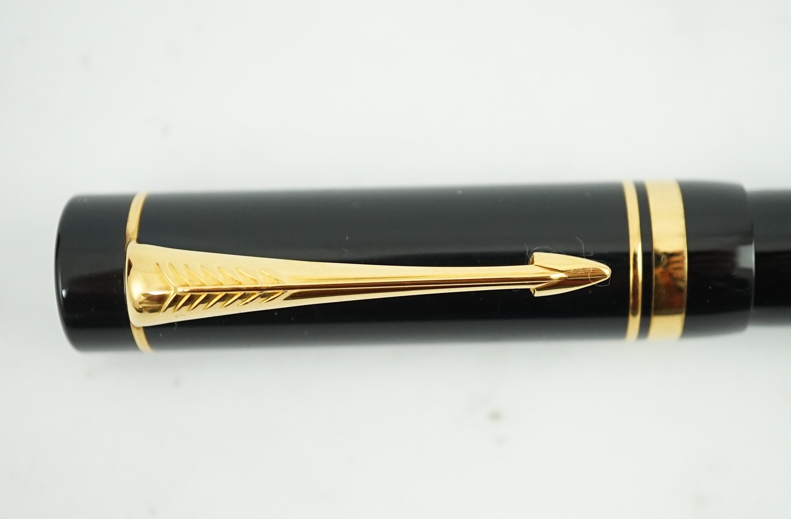 A Parker Duofold International Mk.1. with med nib